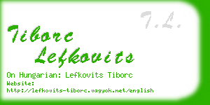 tiborc lefkovits business card